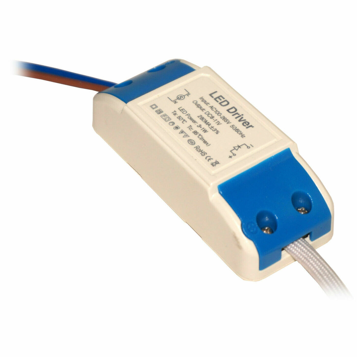 Constant Current LED Driver 3W/5W/7W/9W/12W/18W/24W/36W Transformer DC 8V-137V