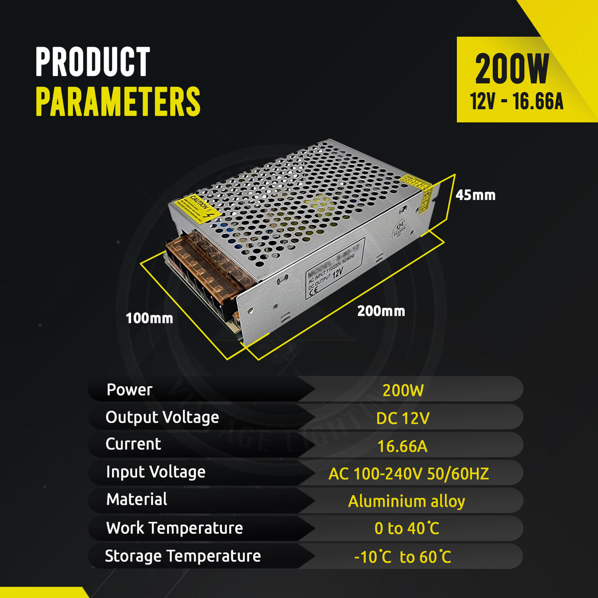 12V 24V IP20 Indoor Switching LED Power Supply~4057