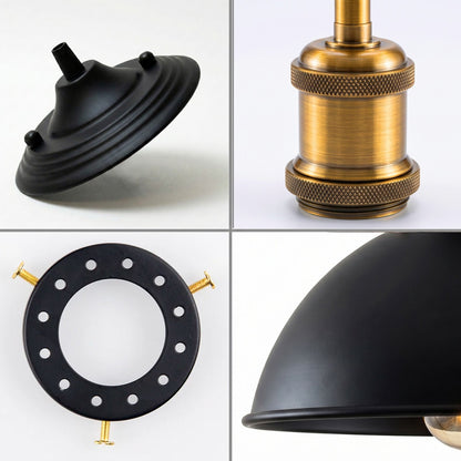 Industrial Ceiling Lights E27 Dome Flush Light Fitting~4090