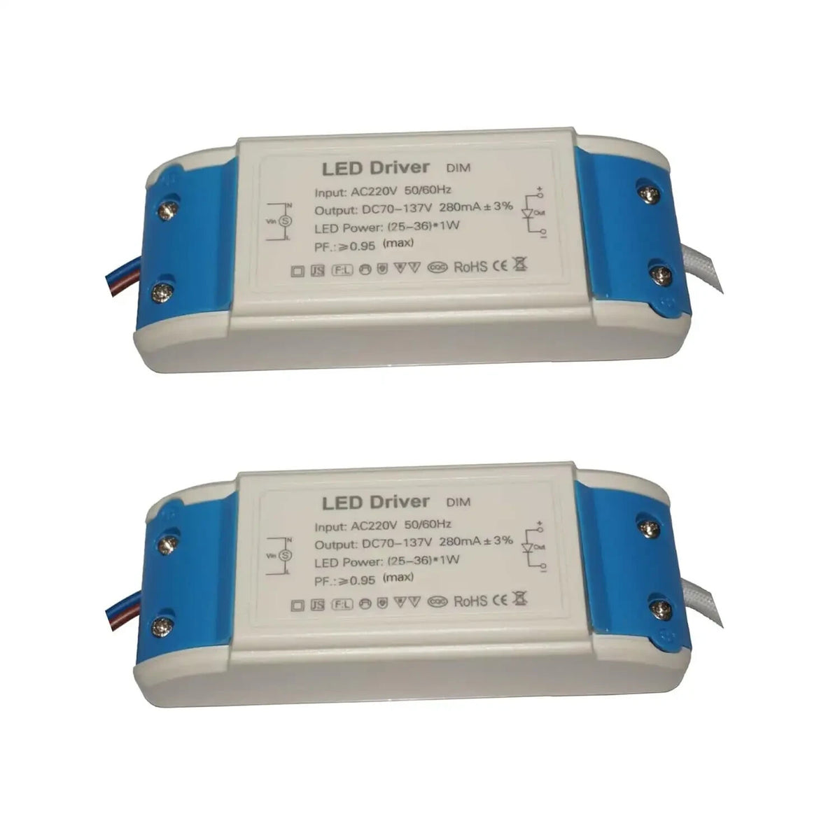 Constant Current LED Driver 3W/5W/7W/9W/12W/18W/24W/36W Transformer DC 8V-137V