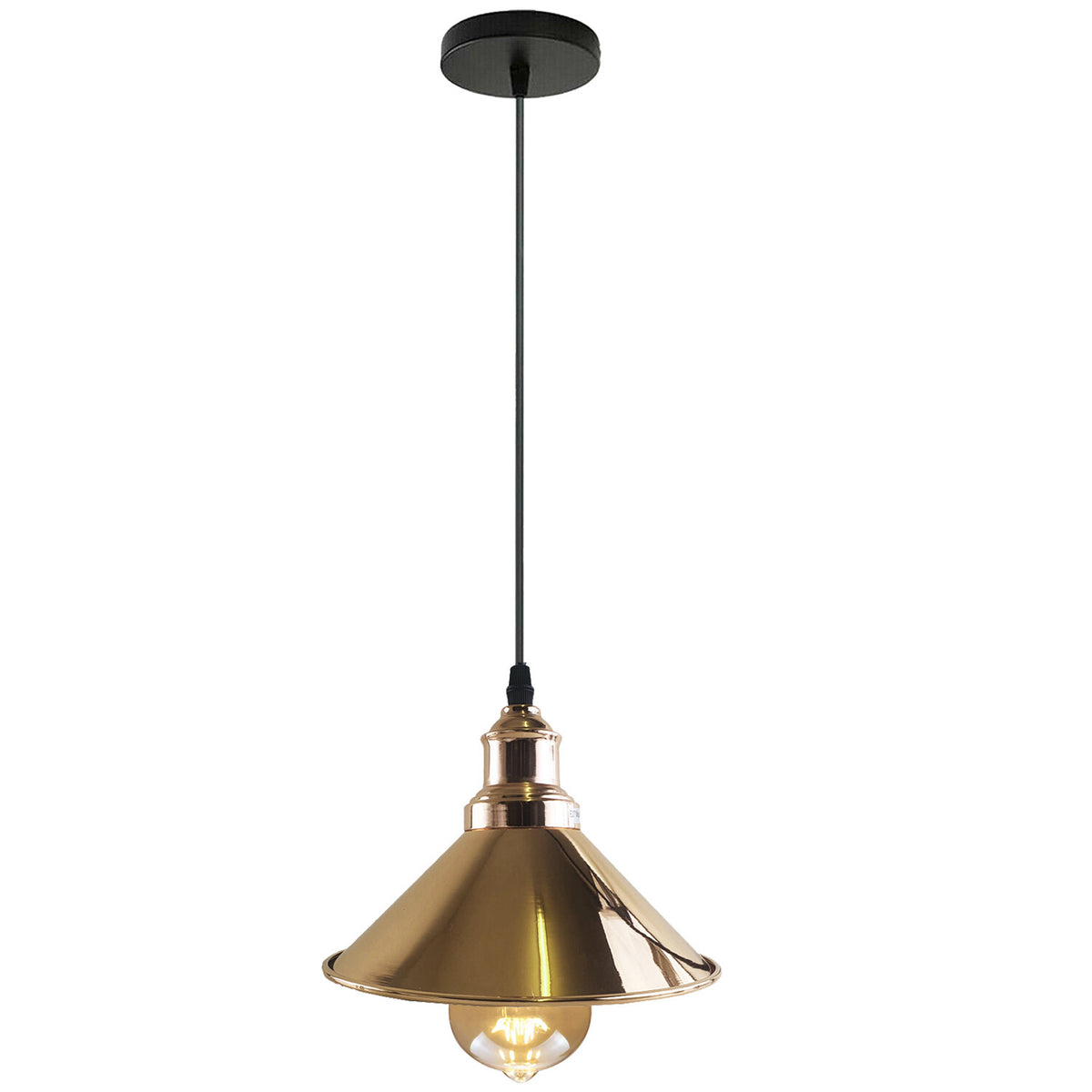 Vintage  Metal Pendant Light – Retro Ceiling Hanging Lamp~4036