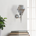smoked glass wall light