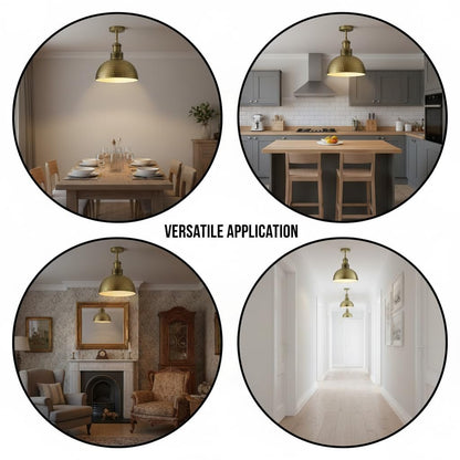 Industrial Modern Semi Flush Mount Ceiling Light~4064