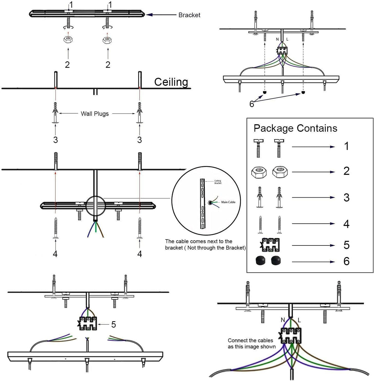 3 Way Pendant Light~4060