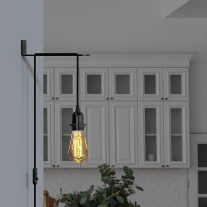 Plug in Pendant Light 2m/4.5m Cable E27 Lamp Holder~4119