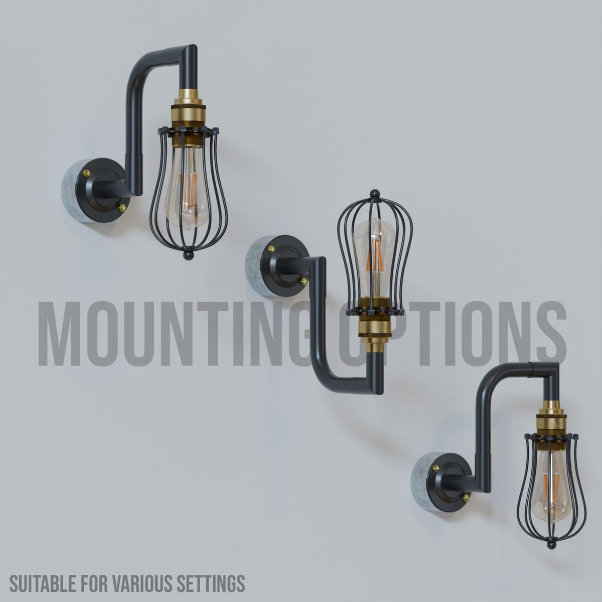 industrial wall light pipe
