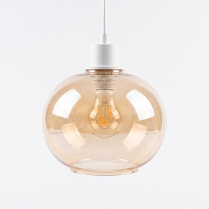 Amber Glass Lamp Shade Pendant Light Replacement~4081