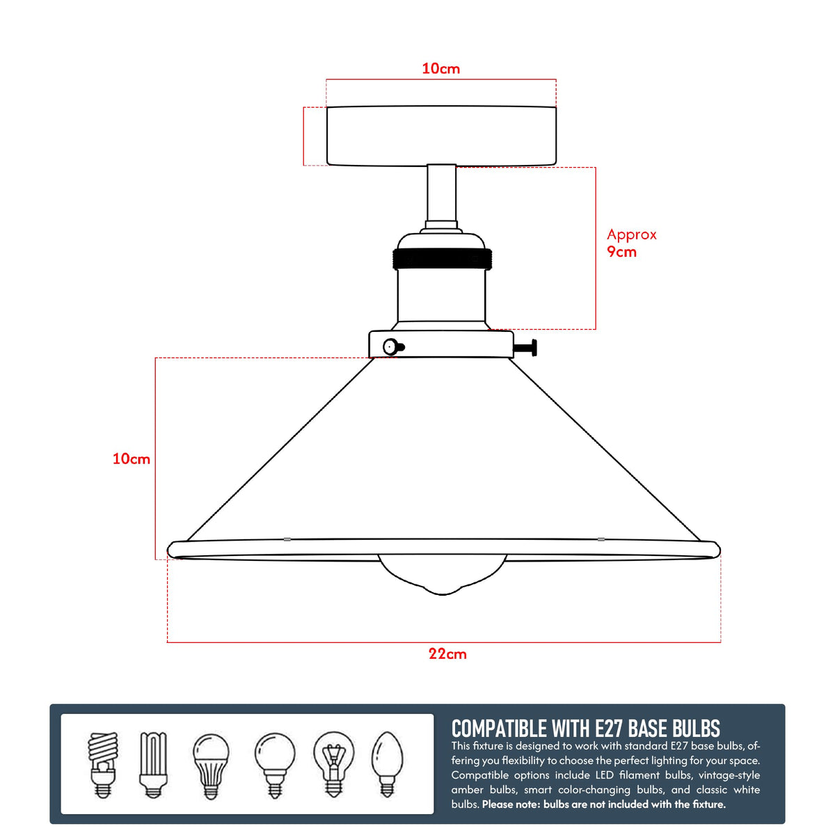gray retro farmhouse light