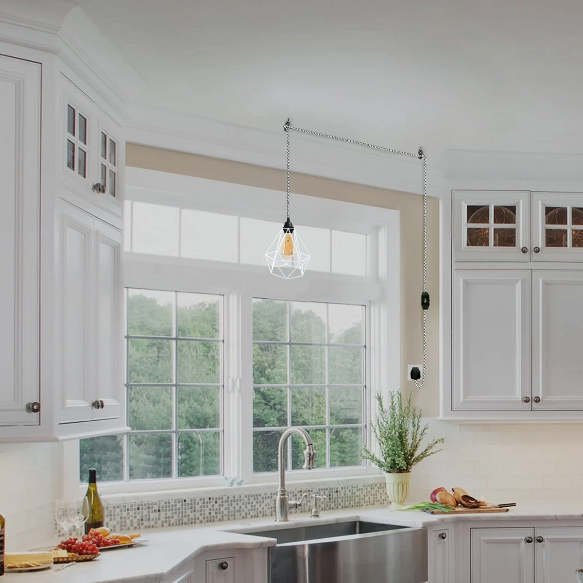 with pendant dining hanging