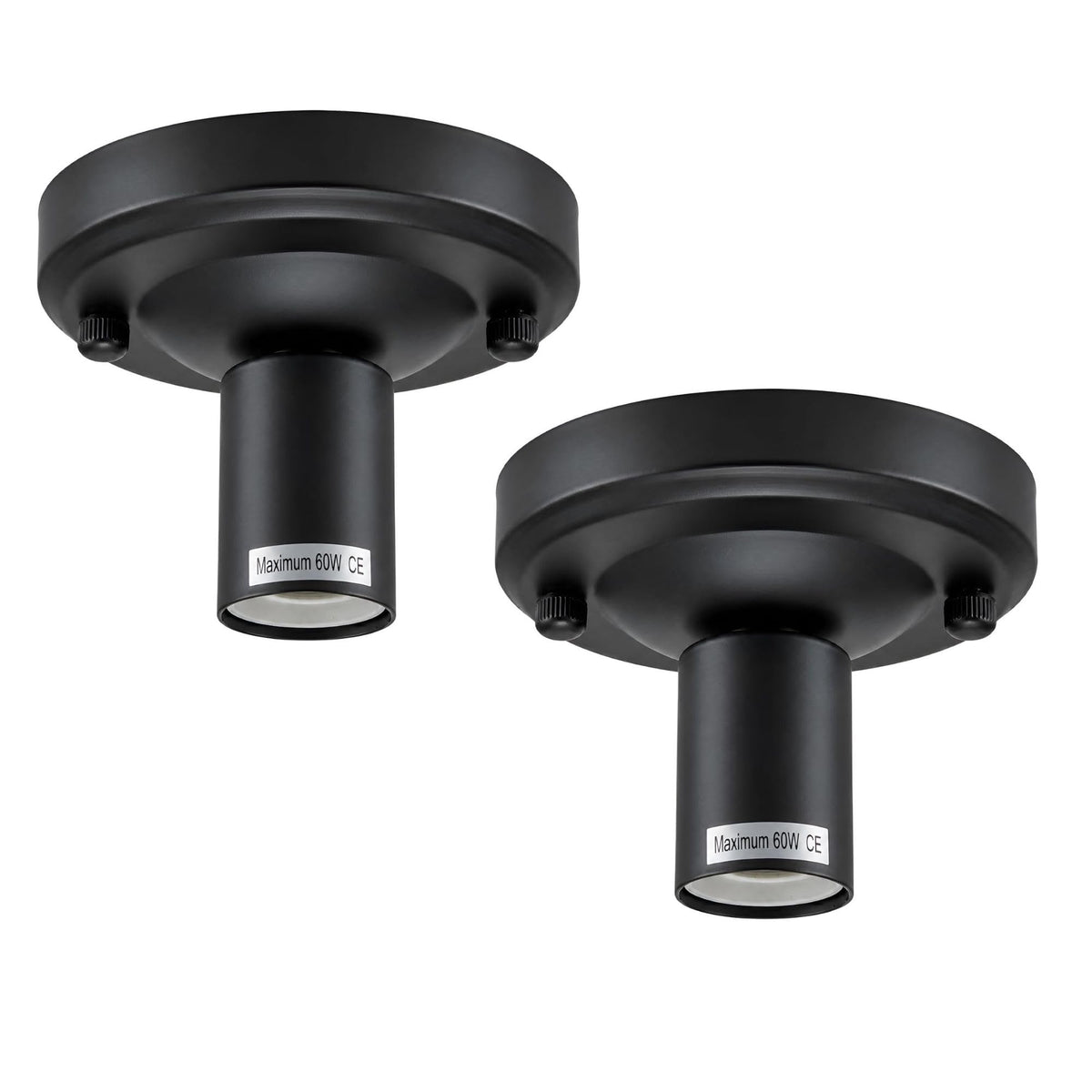2 Pack Vintage Ceiling Lamp E27 Flush Mount Light Fixture~4085