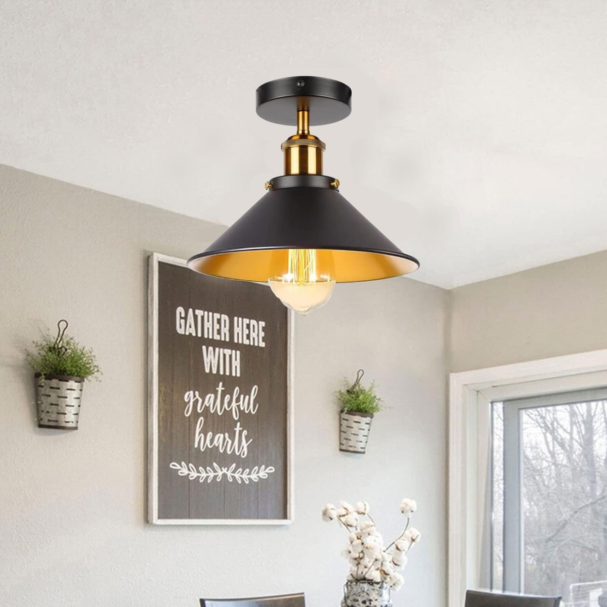 kitchen ceiling light vintage