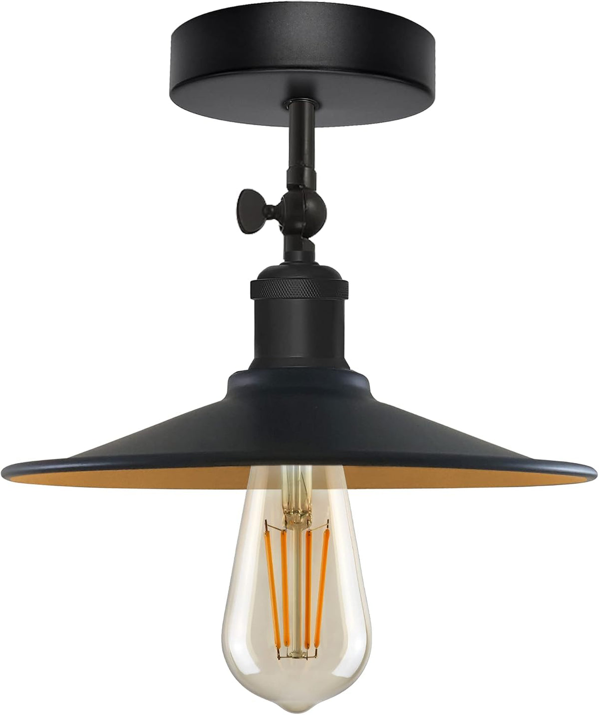 Retro E27 Base Adjustable Metal Ceiling Light~4046