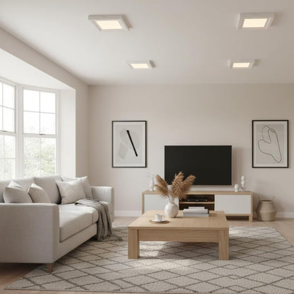 Vintage 5W Square LED Ceiling Light, 6000K, Waterproof, 550lm~4216