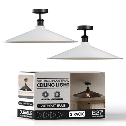 2 Pack Modern Flush Mount Ceiling Light Fixture~4091