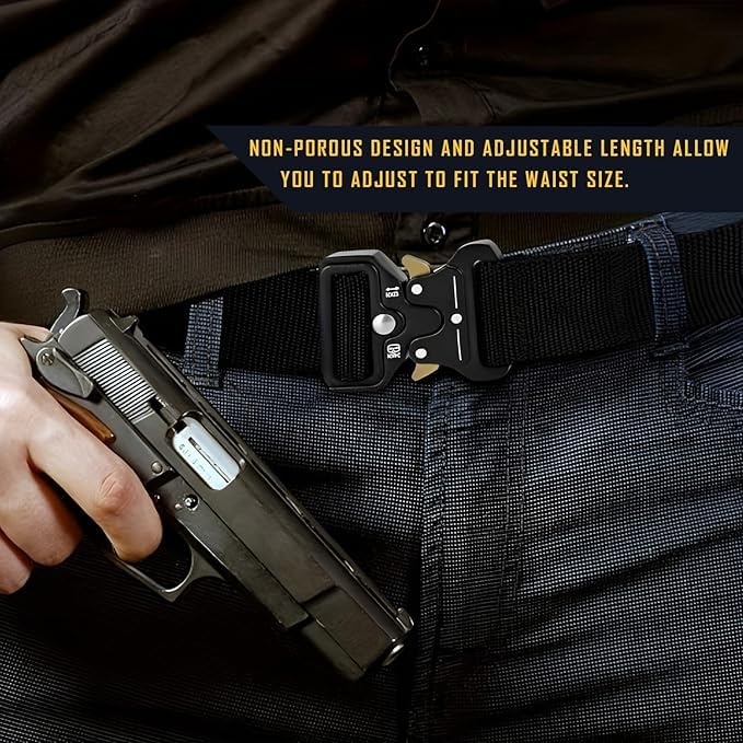 Mens Tactical Military Belts Adjustable Heavy Duty Nylon ~ 4027