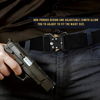 Mens Tactical Military Belts Adjustable Heavy Duty Nylon ~ 4027