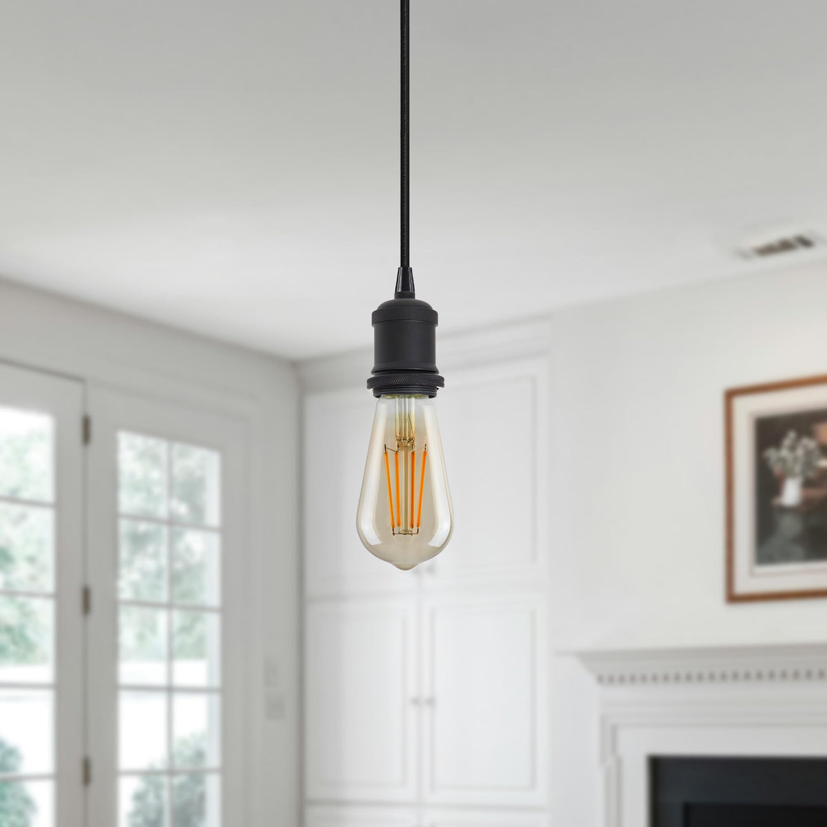 E27 Pendant Light 95cm Adjustable Cable ~ 4045
