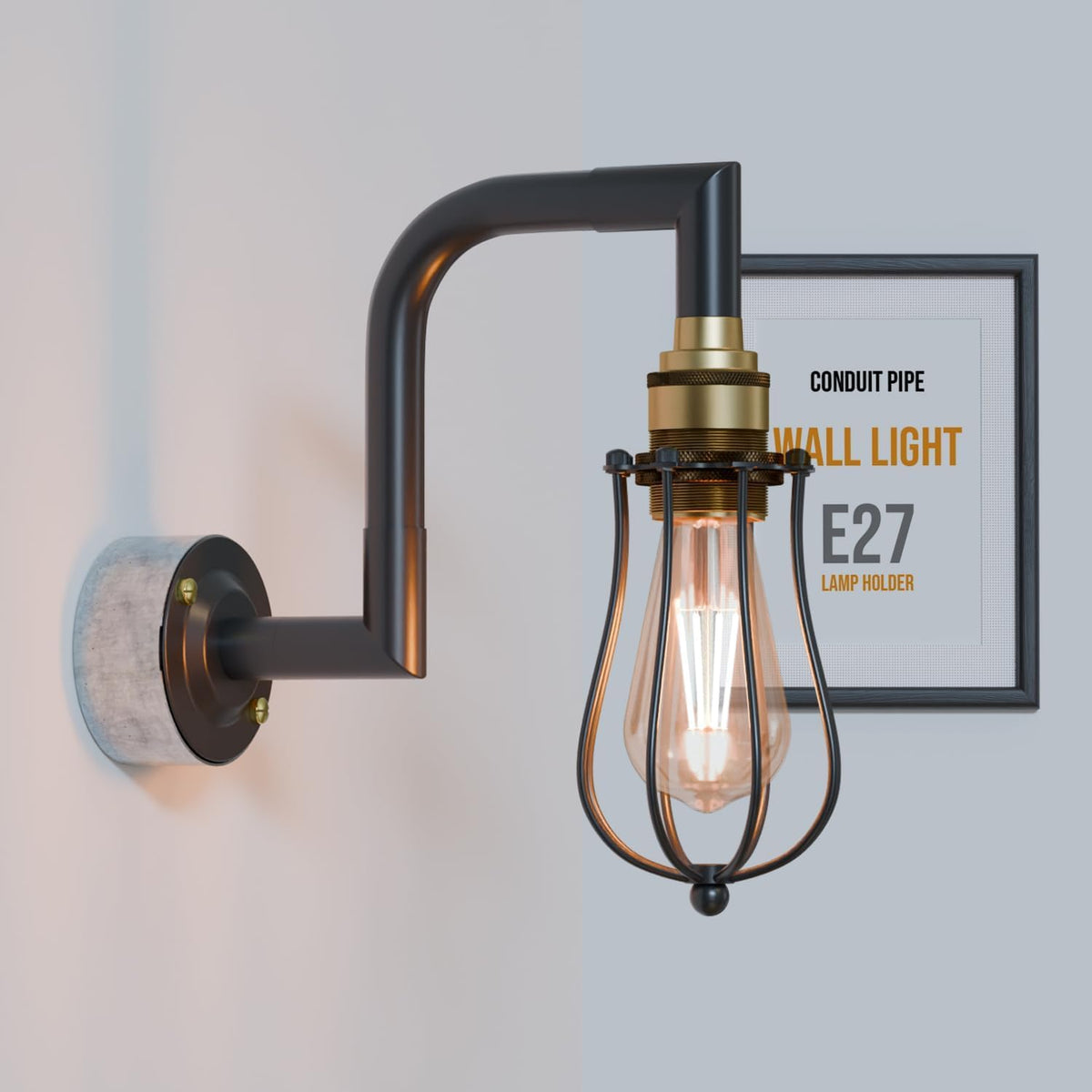 industrial wall light pipe