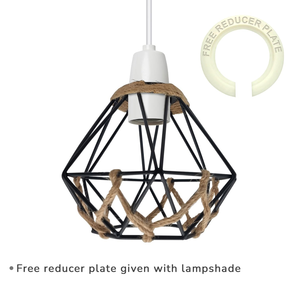 hemp rope ceiling lampshade