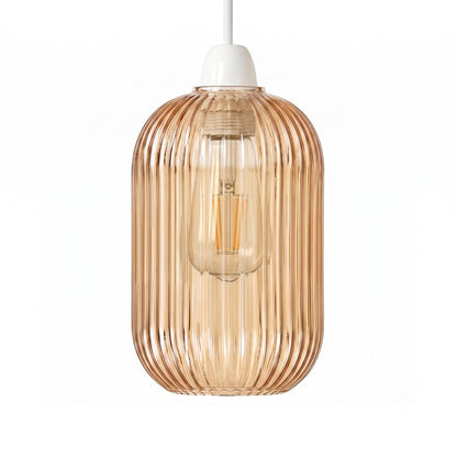 Amber Glass Lamp Shade Pendant Light Replacement~4081