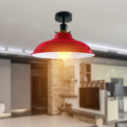 Flush Mount Ceiling Light Metal 32cm Light Shade~4125