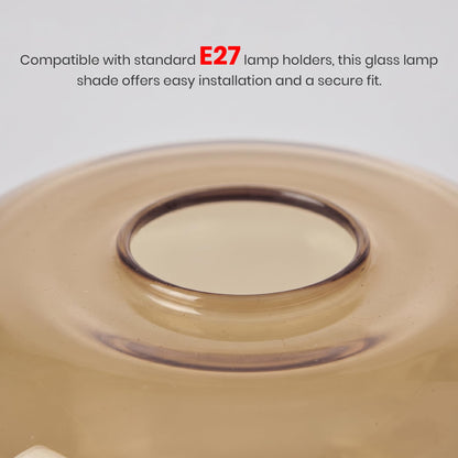 Amber Glass Lamp Shade Pendant Light Replacement~4081