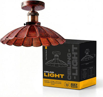 Vintage Retro Semi Flush Mount Metal Ceiling Lamp~4058