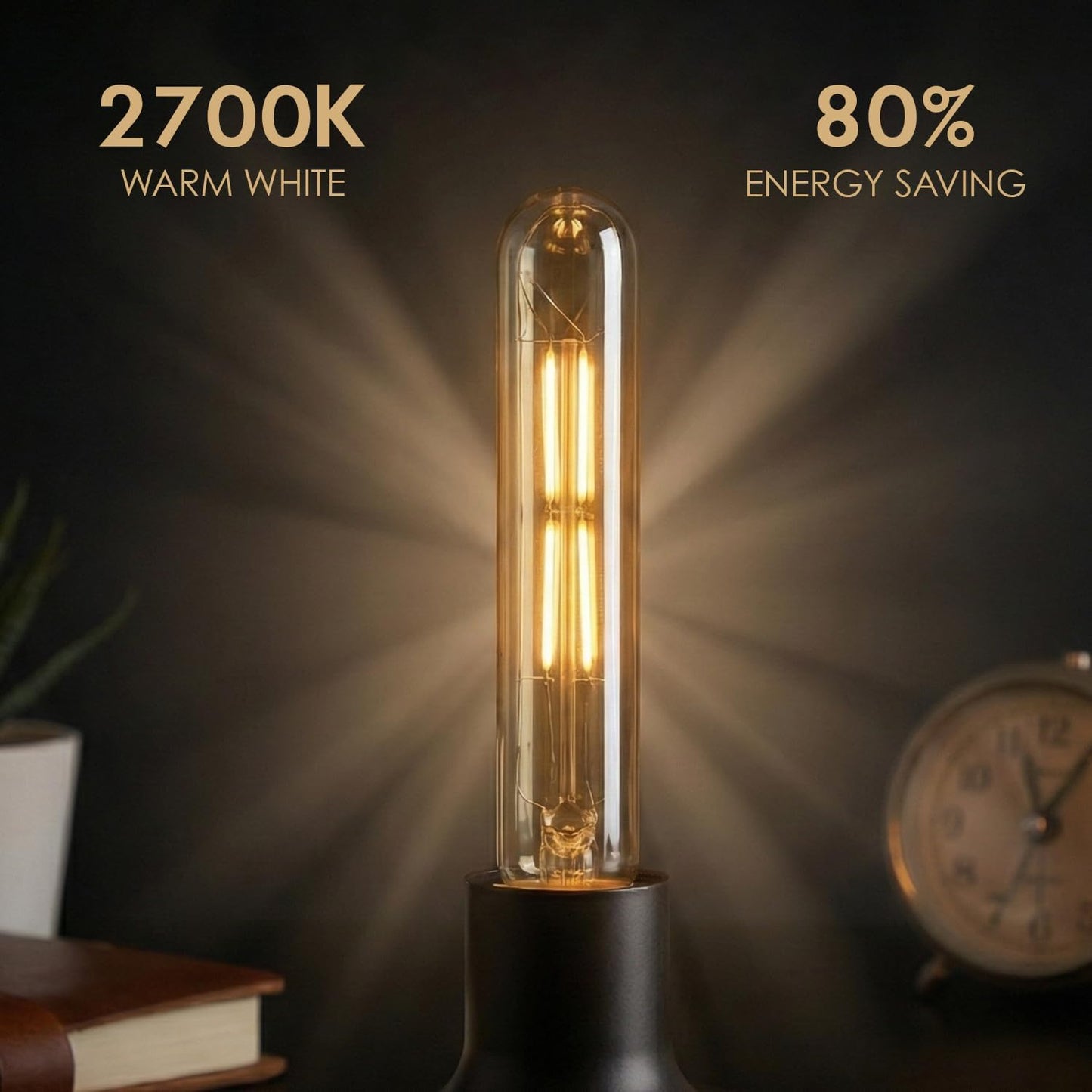 4W T185 E27 Warm White Filament Light Bulb~2641