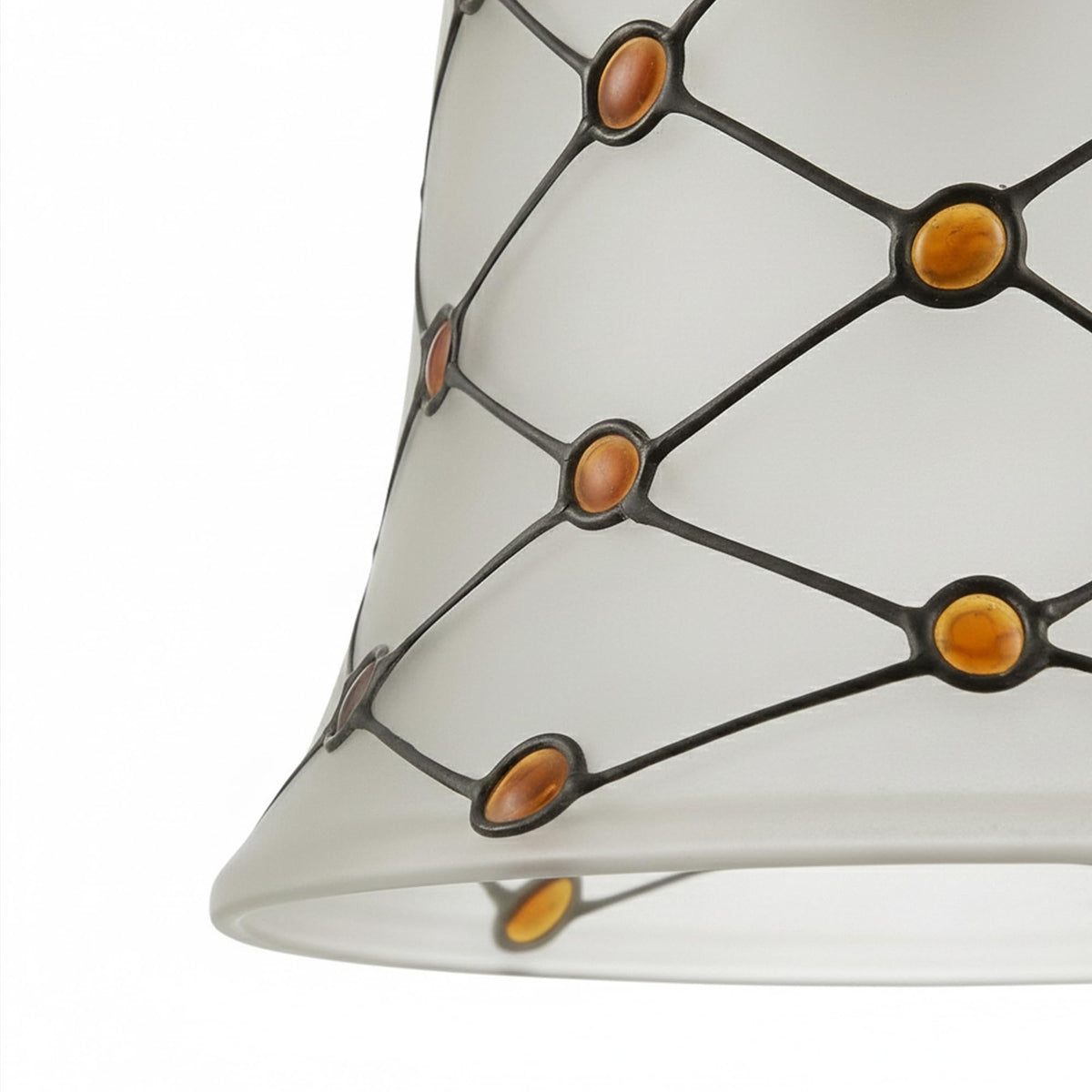 modern glass lamp shade ribbed