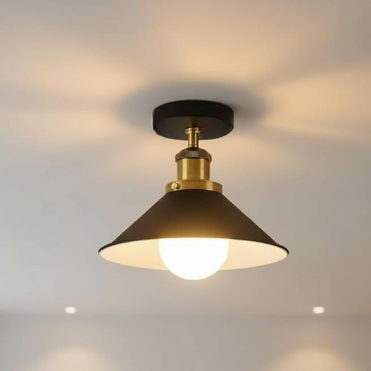 industrial metal ceiling light