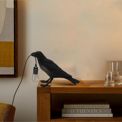 black raven desk lamp with bulb included
