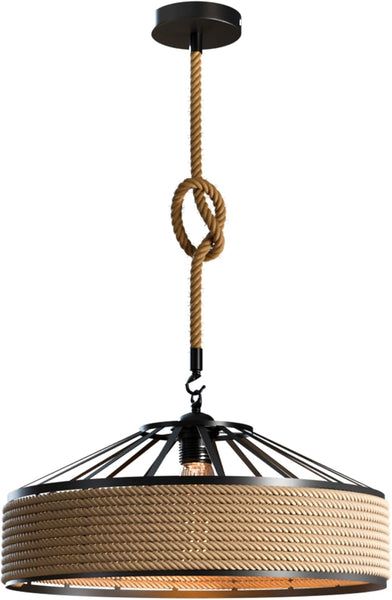 Hemp Rope Ceiling Pendant Light Shade Hanging Lamp ~1779