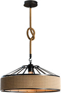 hemp rope hanging lamp for din