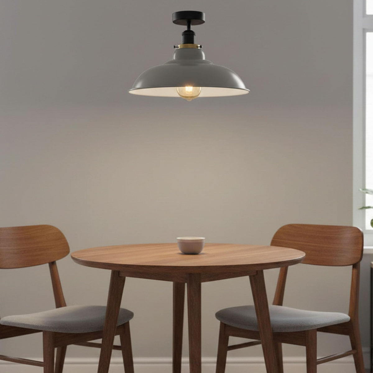 Flush Mount Ceiling Light Metal 32cm Light Shade~4125