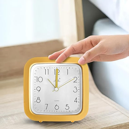 Ticking Bedside Alarm Clock Battery Powered Clock~3527