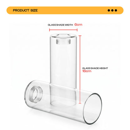 E14 Clear Glass Lamp Shade Replacement,