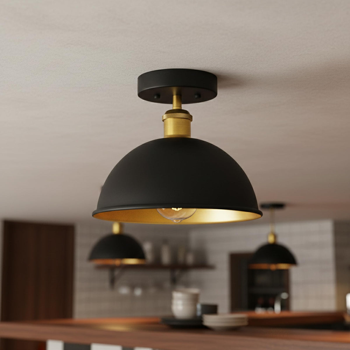 Metal  ceiling light e27 flush mount light