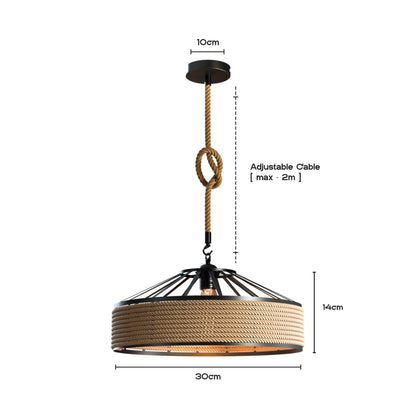 rope cage ceiling light