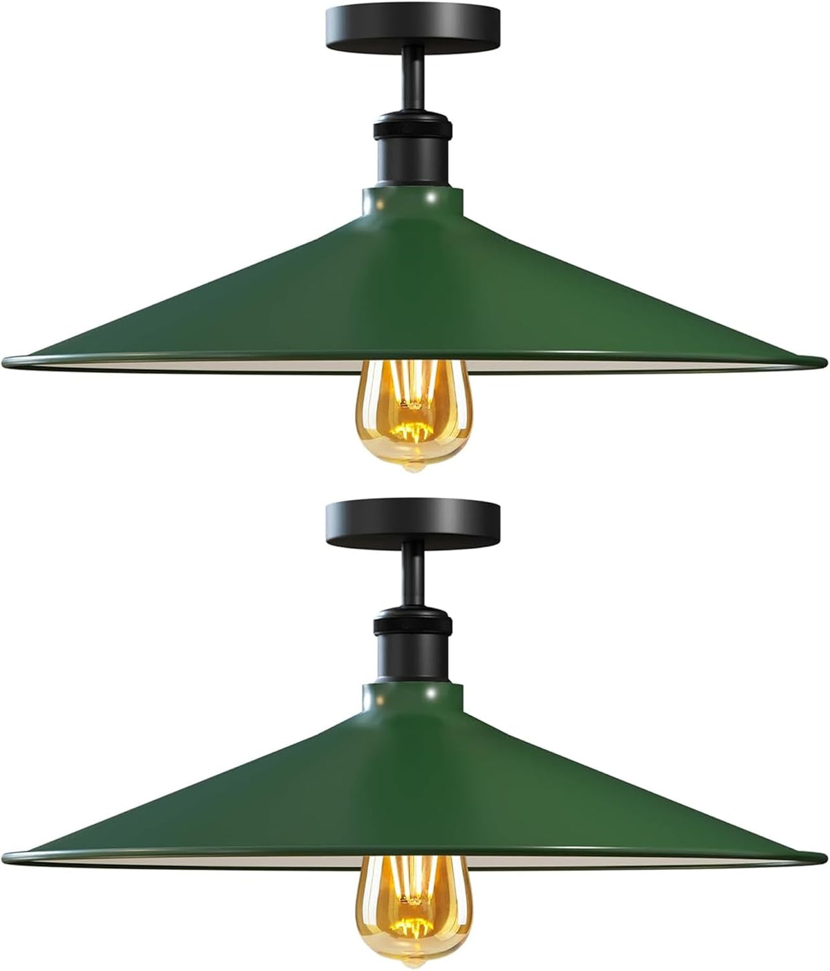 2 Pack Modern Flush Mount Ceiling Light Fixture~4091
