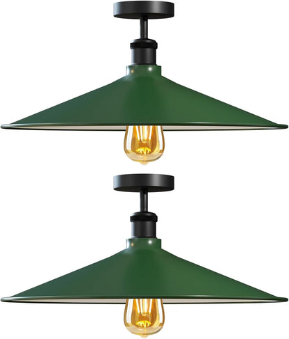 2 Pack Modern Flush Mount Ceiling Light Fixture~4091