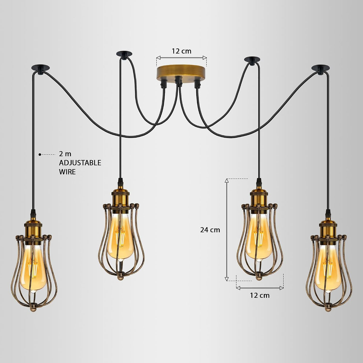 retro spider ceiling lighting