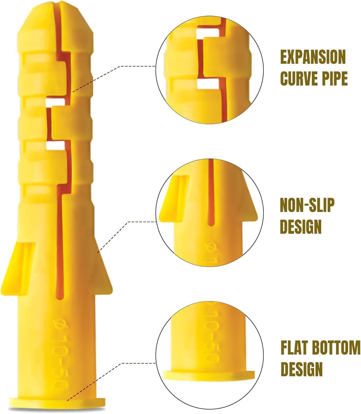 Wall Plugs Plasterboard,Raw Screw Plugs Fish Type Extension Raw Plugs