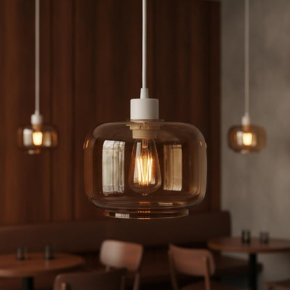 Amber Glass Lamp Shade Pendant Light Replacement~4081