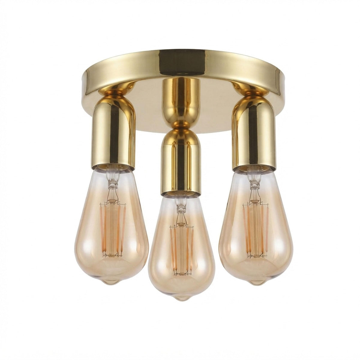 Metal 3 way ceiling light 