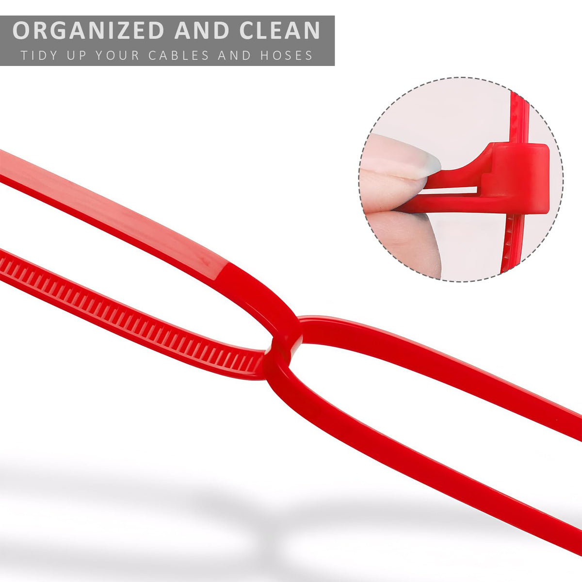 clear nylon zip ties large