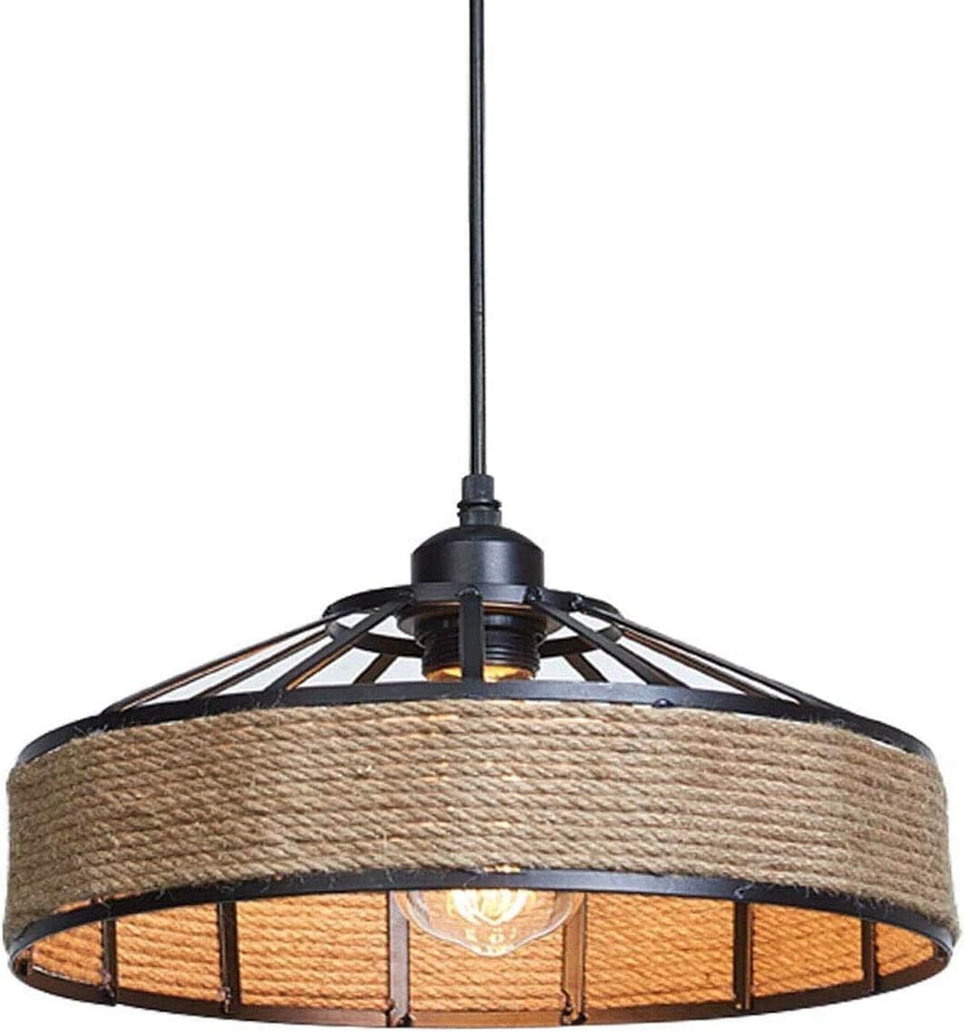 natural hemp rope ceiling lamp