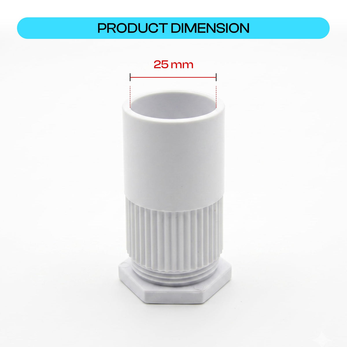 25mm female conduit adaptor
