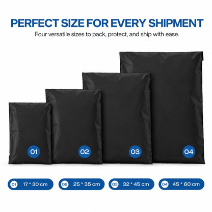 60 Mixed Size Plastic Self Seal Mail Postage Bags ~4074
