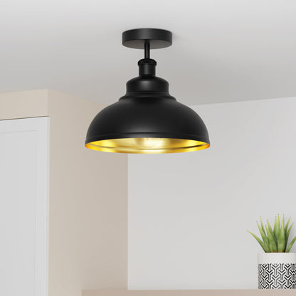 Industrial Modern Semi Flush Mount Ceiling Light~4064