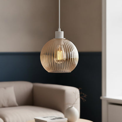 Amber Glass Lamp Shade Pendant Light Replacement~4081